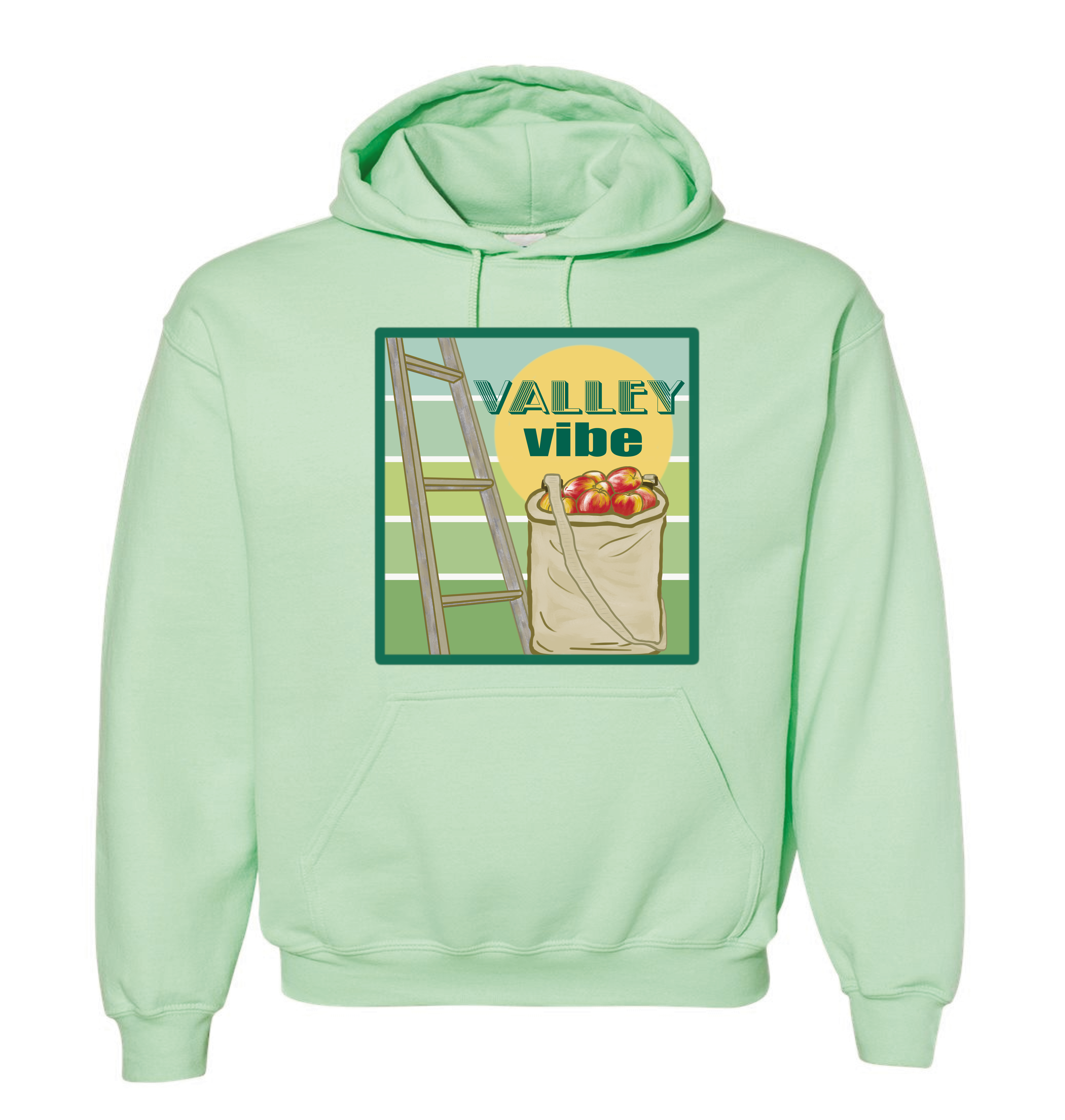 Apple Picking Hoodie Mint Green