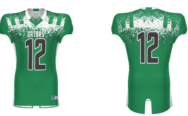 Gators reversible football jerseys