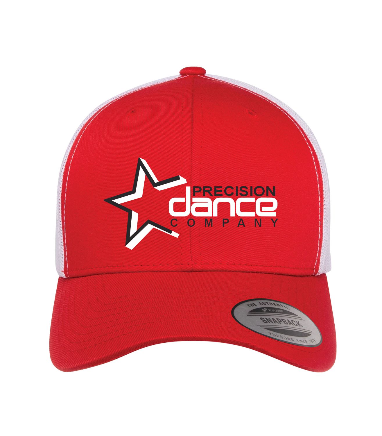 Precision Dance_Yupoong 6606 Retro Trucker Cap_Red
