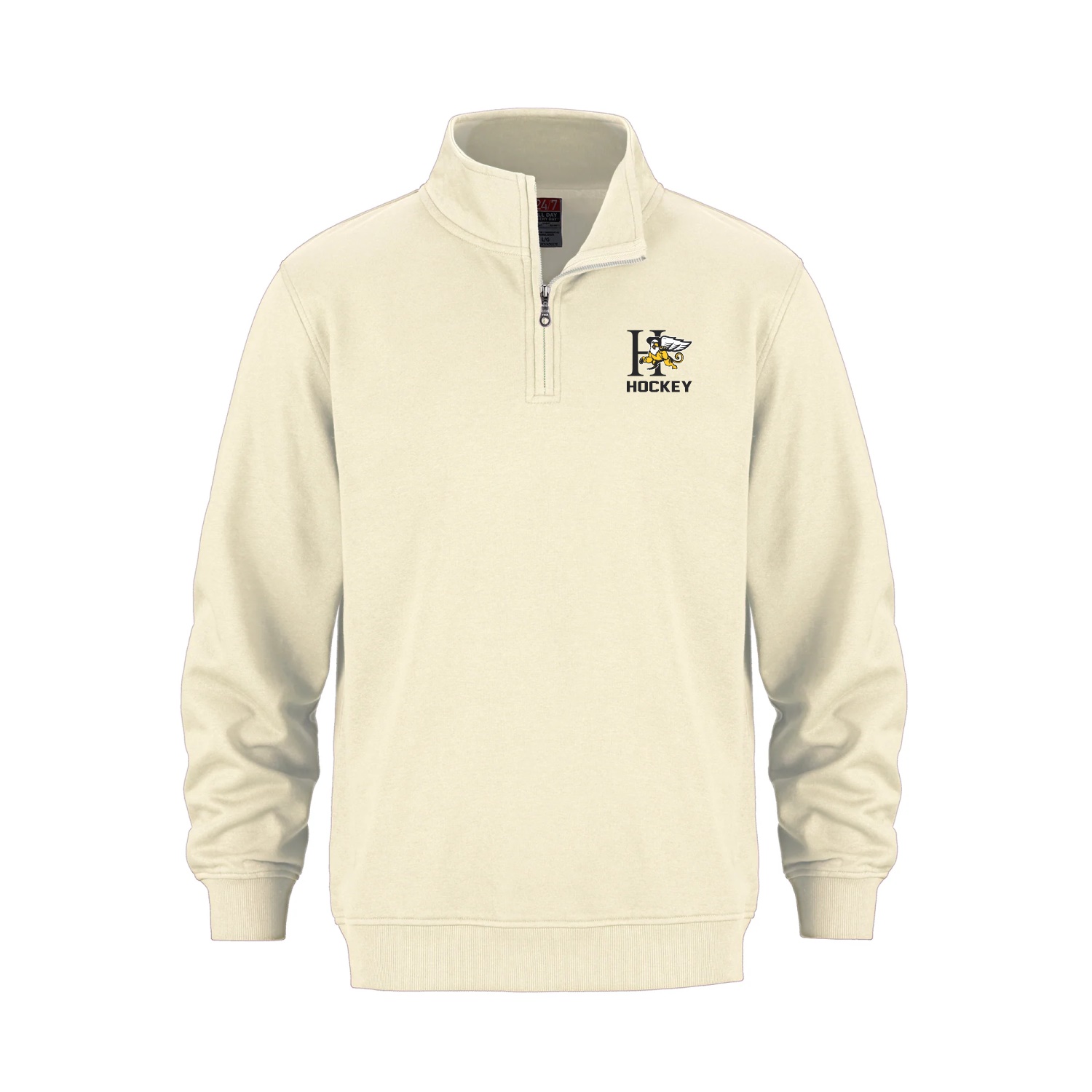 Horton Hockey - ivory hoodie_LC