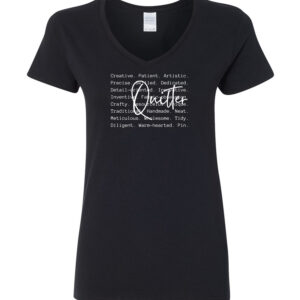 Ladies V-Neck T-shirt (5)